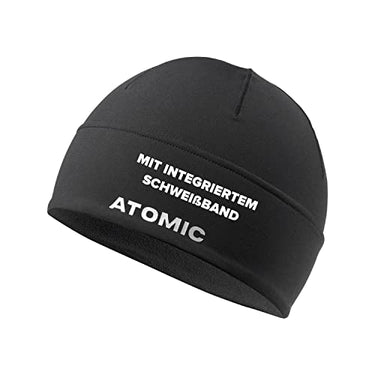 ATOMIC ALPS TECH Beanie - Schwarz - Skimütze für Langlauf & Tourengehen - Mützen aus dehnbarem Material - Mütze mit integriertem Schweißband - Schnell trocknende Wintermütze im Sale